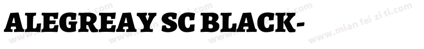 ALEGREAY SC BLACK字体转换